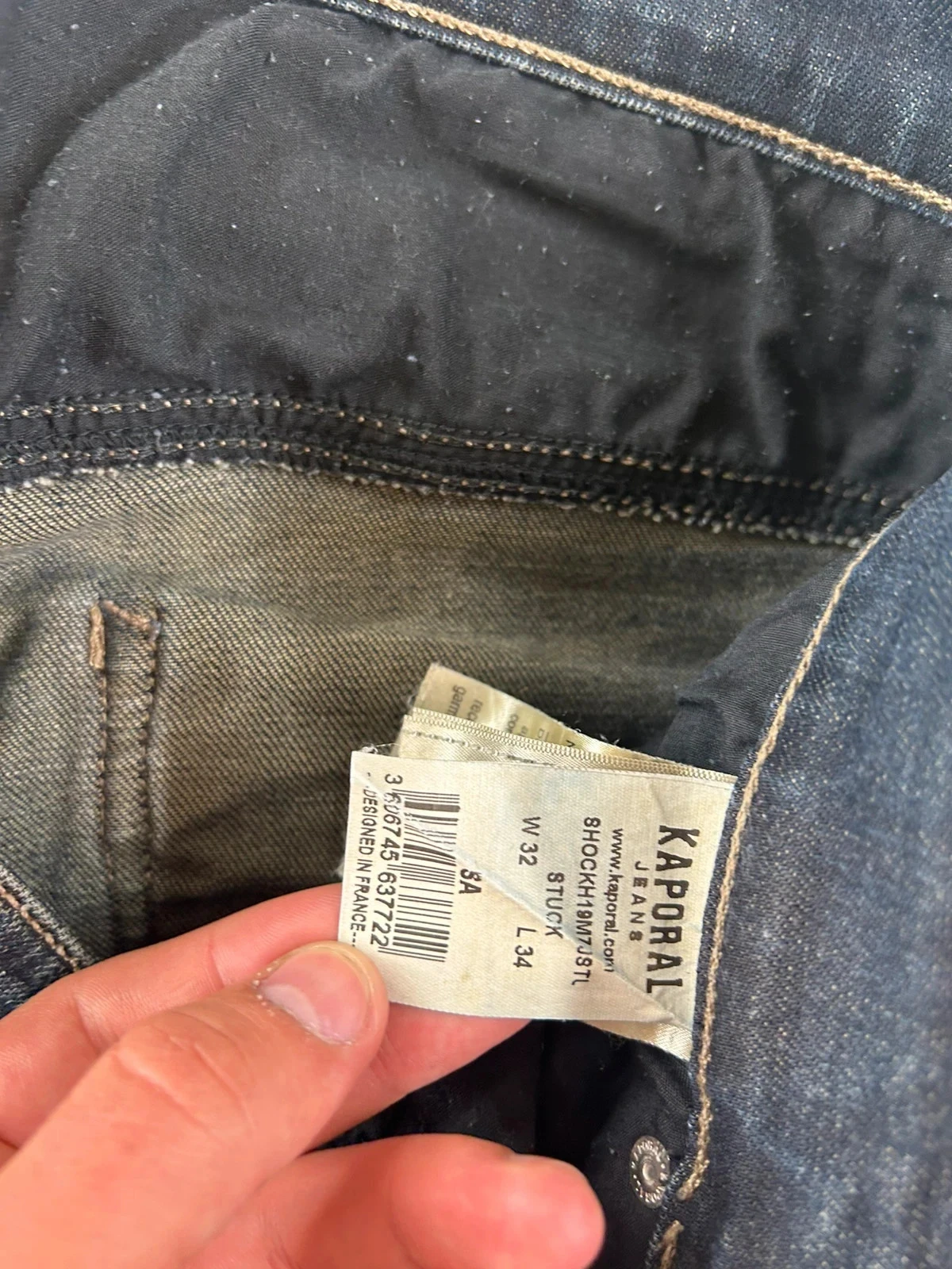 Marineblauwe kaporal jeans w32 l34 vintage stijl y2k – photo 13